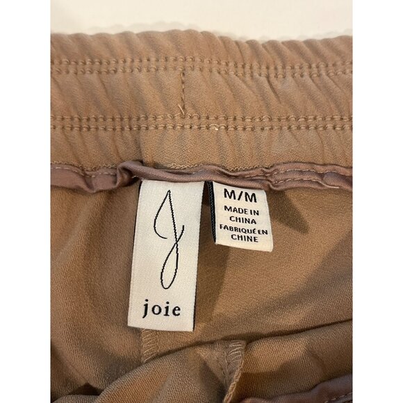 Joie Womens Tan Lightweight Elastic Waist Drawstring Pants M/M - Picture 4 of 6